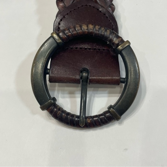 Braided Brown Leather Belt Women’s 40” length. Pre-owned - Picture 6 of 7